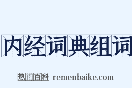 内经词典组词是什么意思的图片